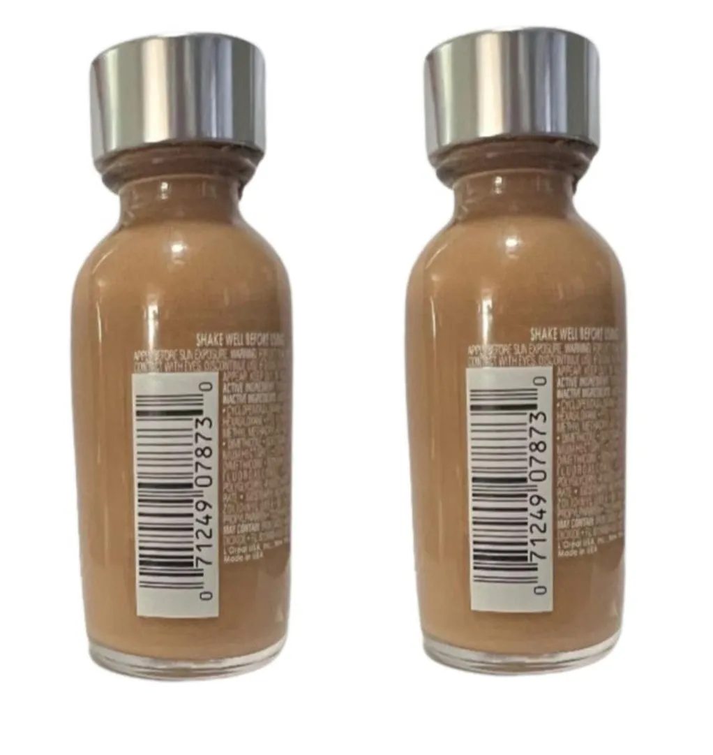 Pack of 2 L'Oreal Paris Makeup True Match Super-Blendable Liquid Foundation, Caramel Beige W7