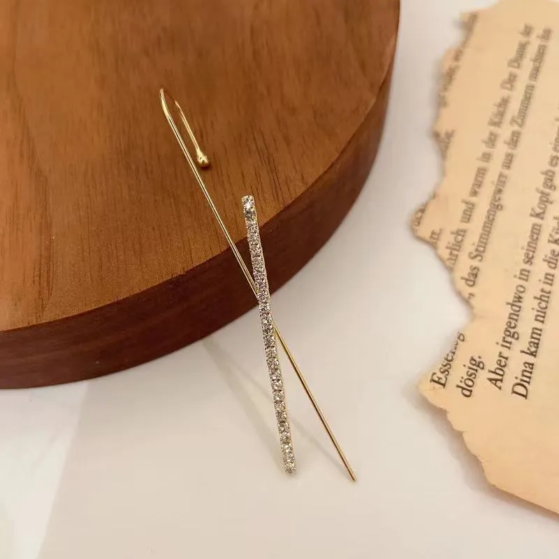 Pack Of 4 Studded Cross And Thunderbolt Ear Cuff