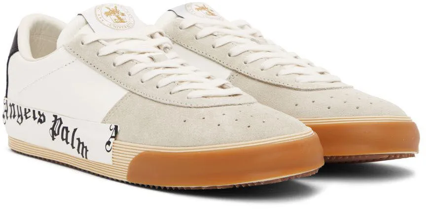 PALM ANGELS White Vulcanized Sneakers