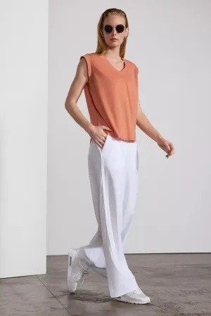 Performance Knit V-Neck Tee - Sunburn