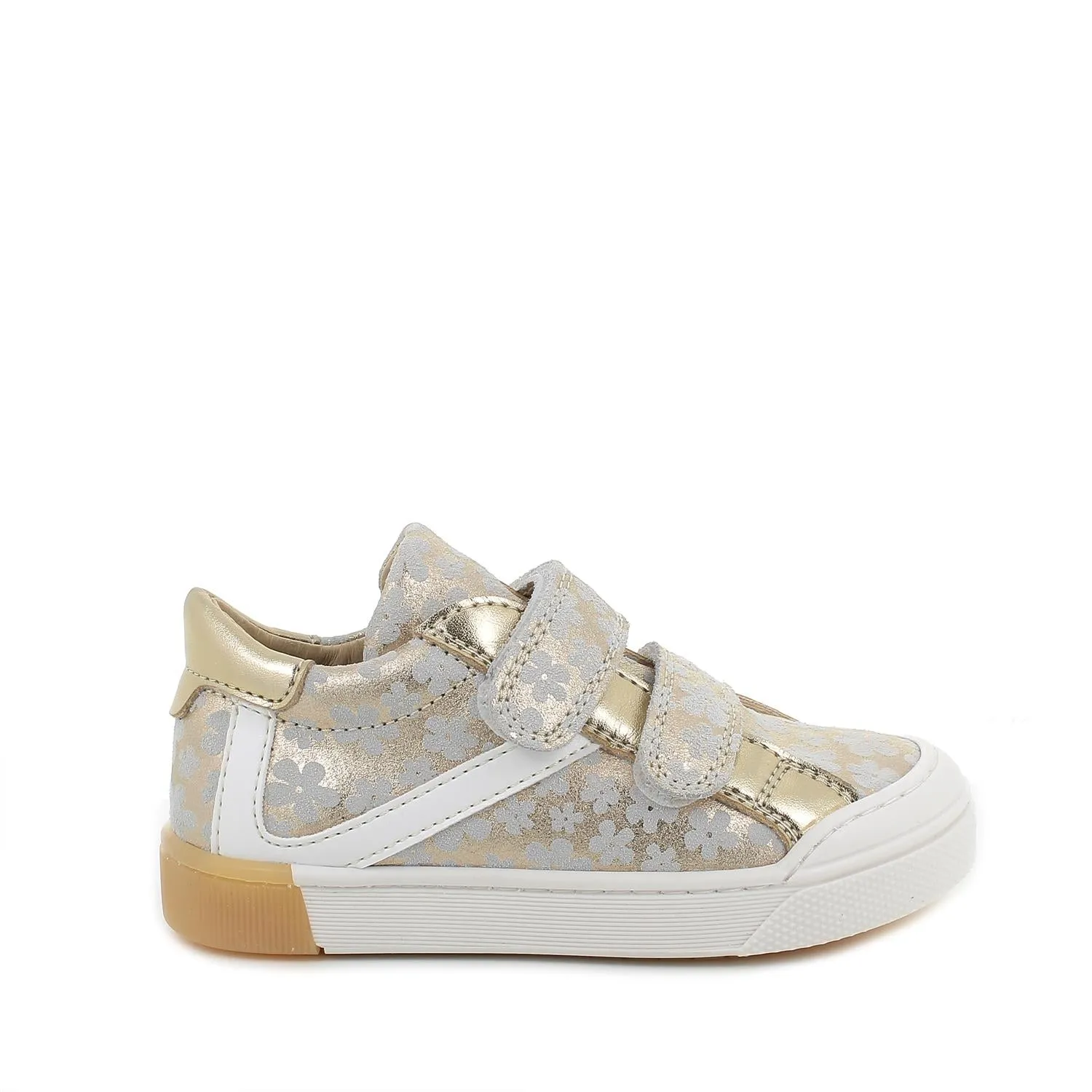 Primigi Shine - Gold Leather Riptape Shoe