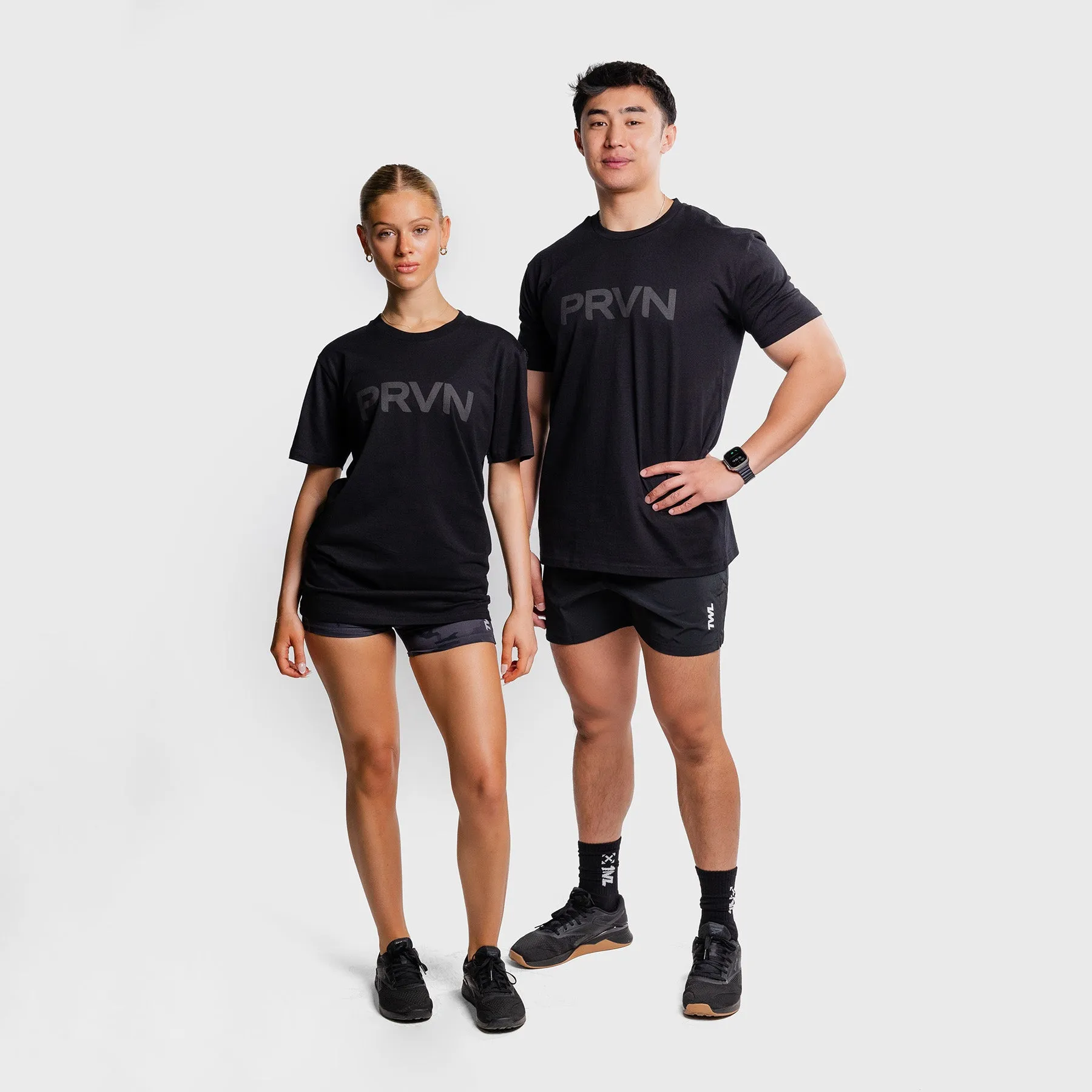 PRVN - STAPLE T-SHIRT - BLACK/BLACK