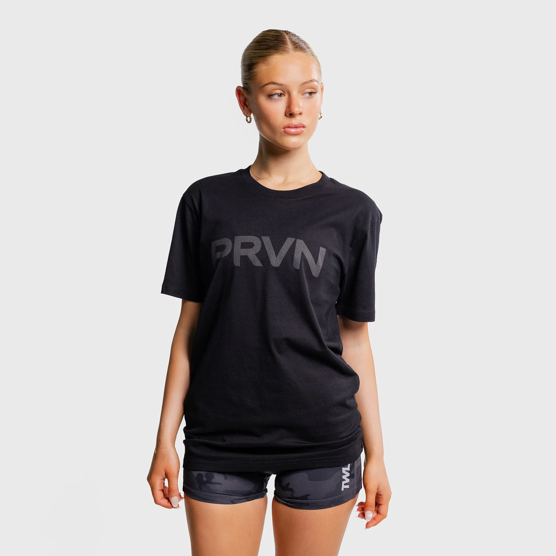 PRVN - STAPLE T-SHIRT - BLACK/BLACK
