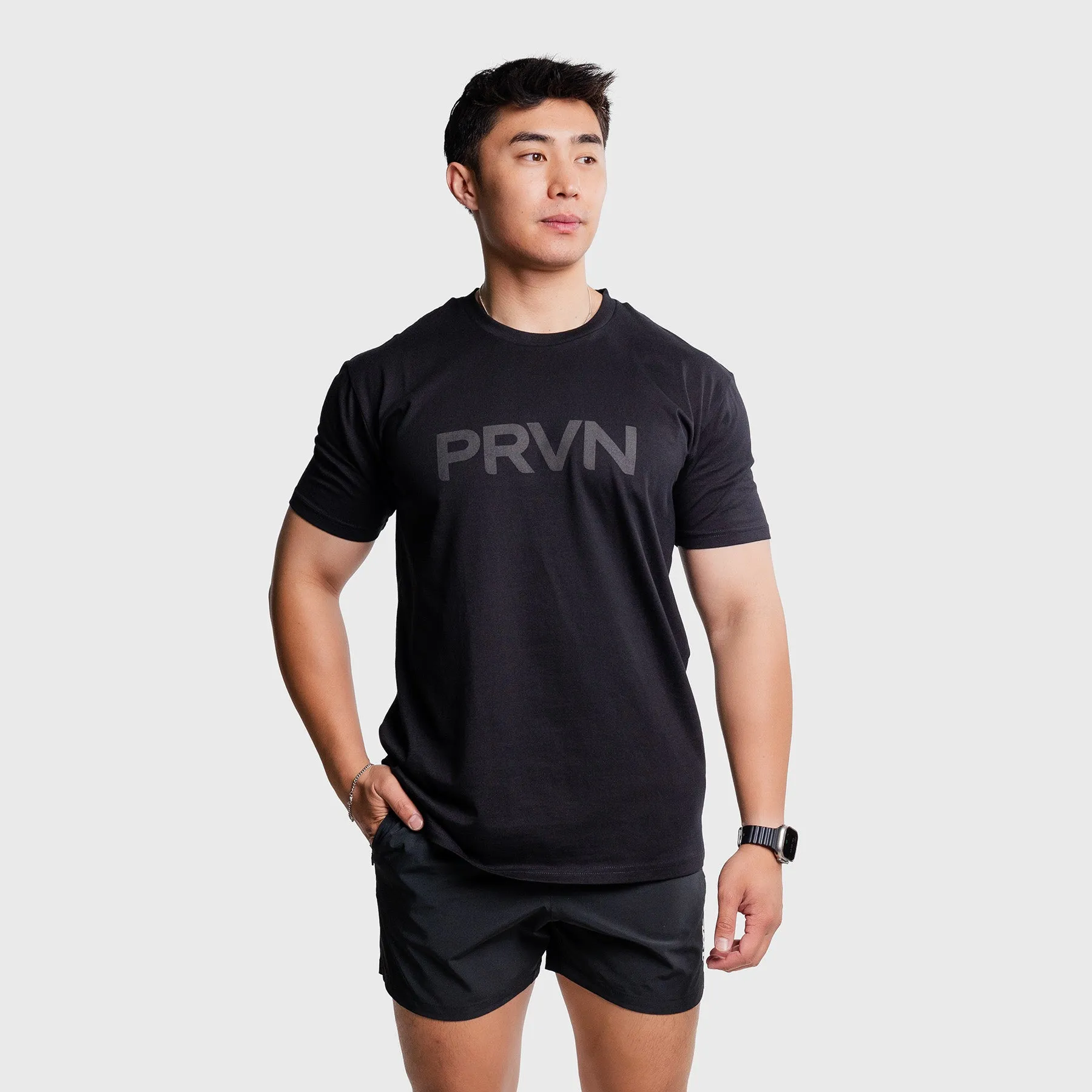 PRVN - STAPLE T-SHIRT - BLACK/BLACK