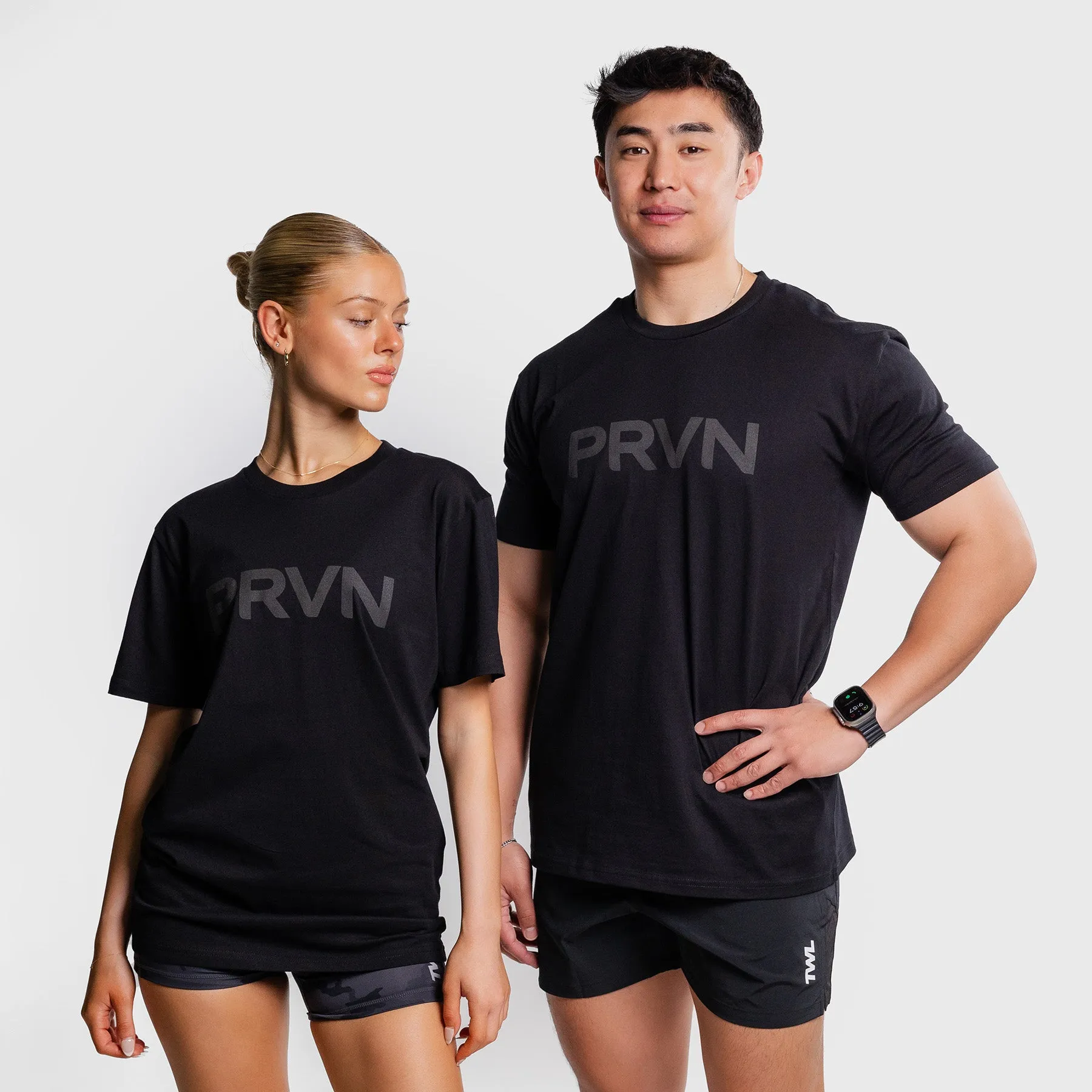 PRVN - STAPLE T-SHIRT - BLACK/BLACK