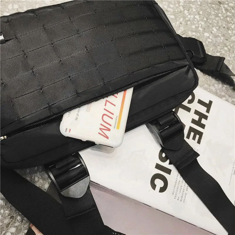 "TACTICAL" Sacoche Ventrale Streetwear Noir - URB1™