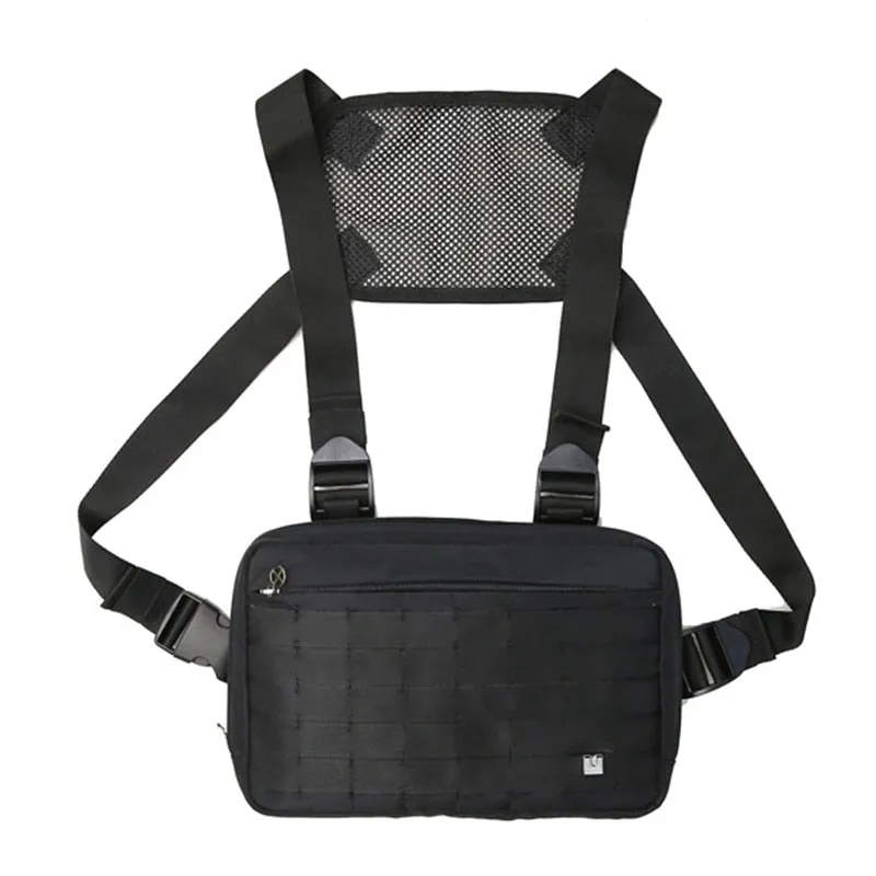"TACTICAL" Sacoche Ventrale Streetwear Noir - URB1™