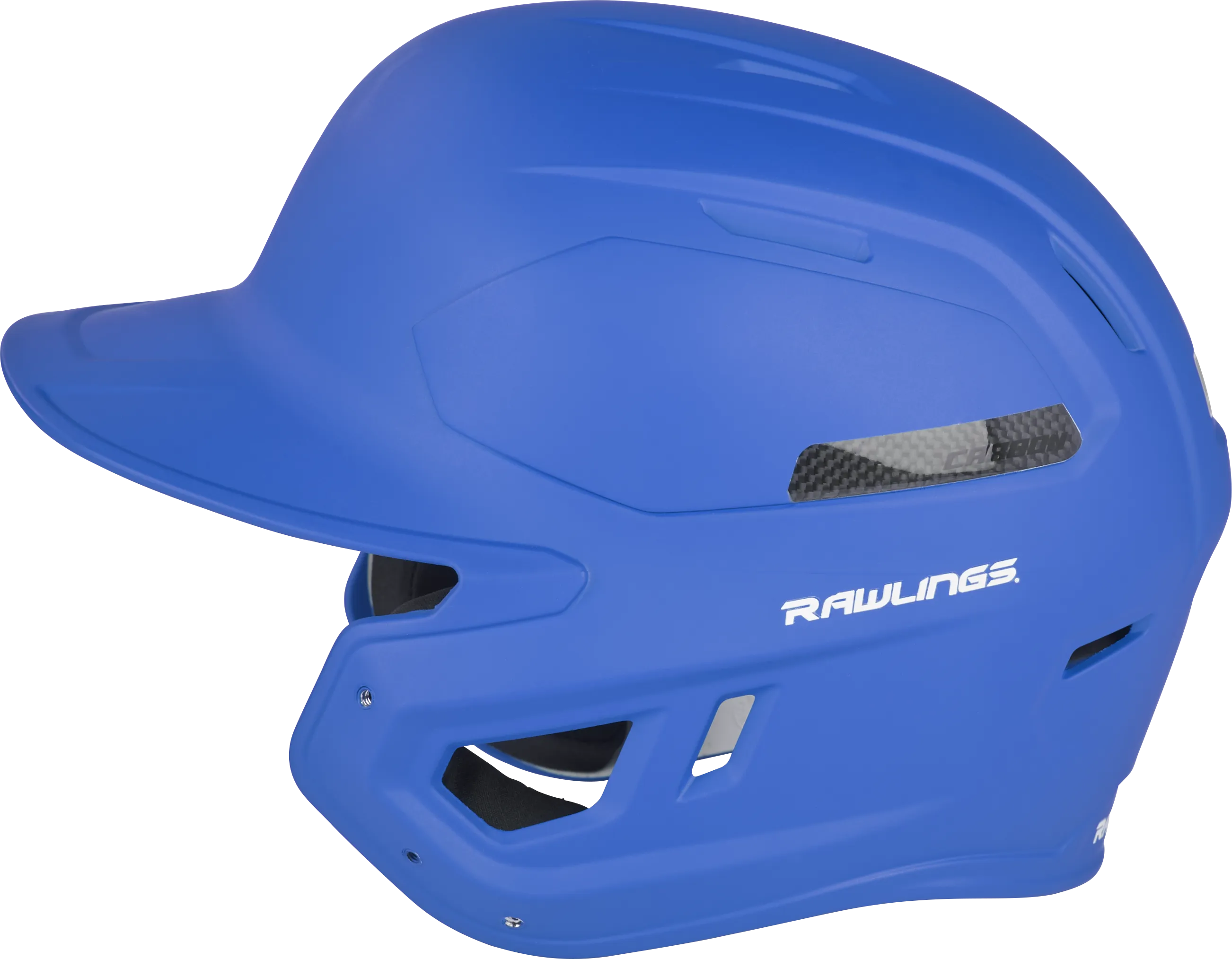 Rawlings Mach Carbon Adult 1-Tone Baseball Helmet W/Royal