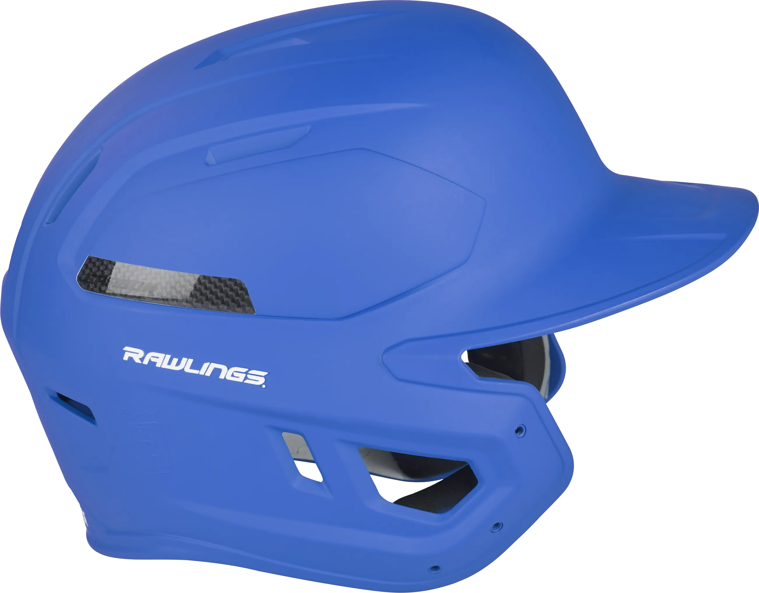 Rawlings Mach Carbon Adult 1-Tone Baseball Helmet W/Royal