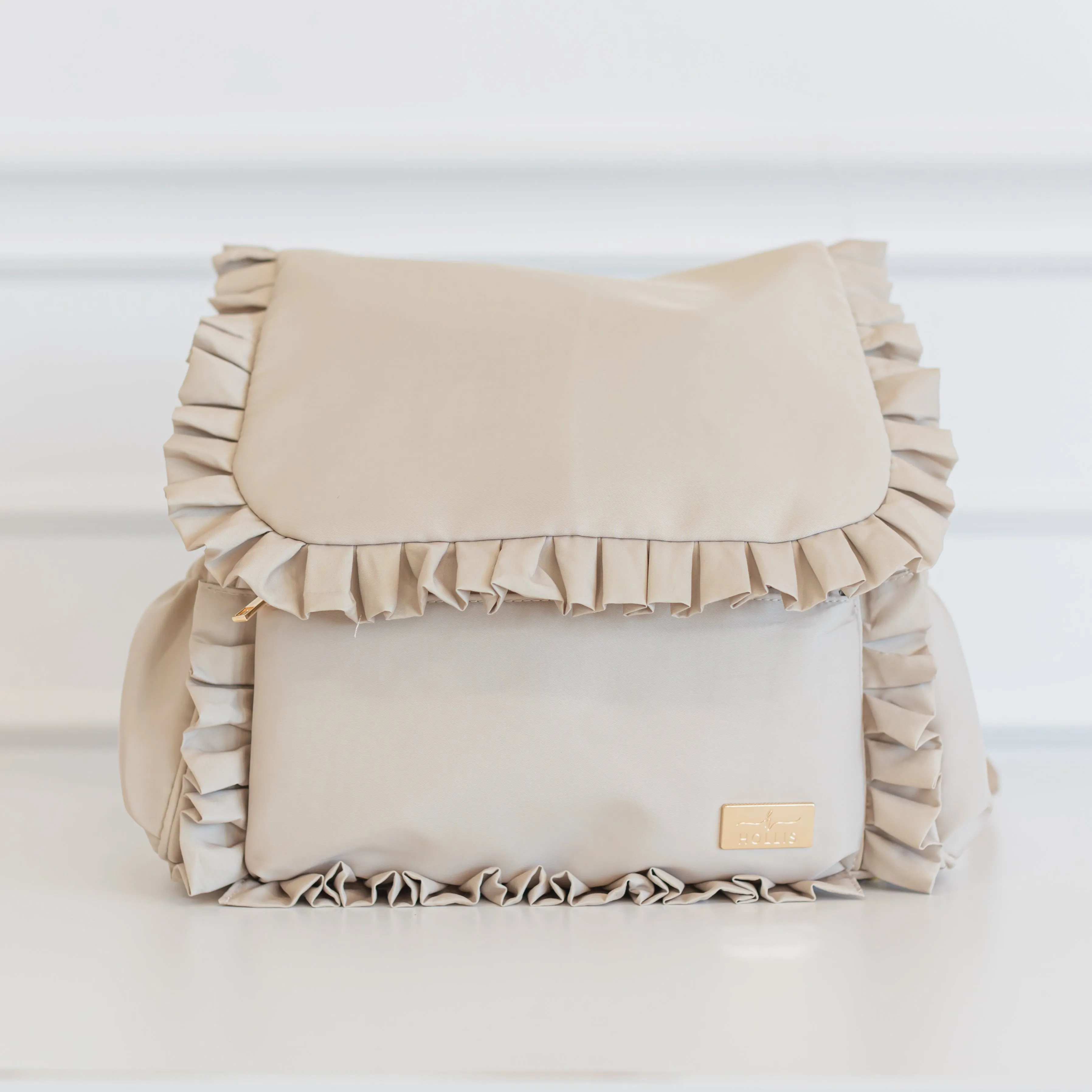 Ruffled Nylon Diaper Bag