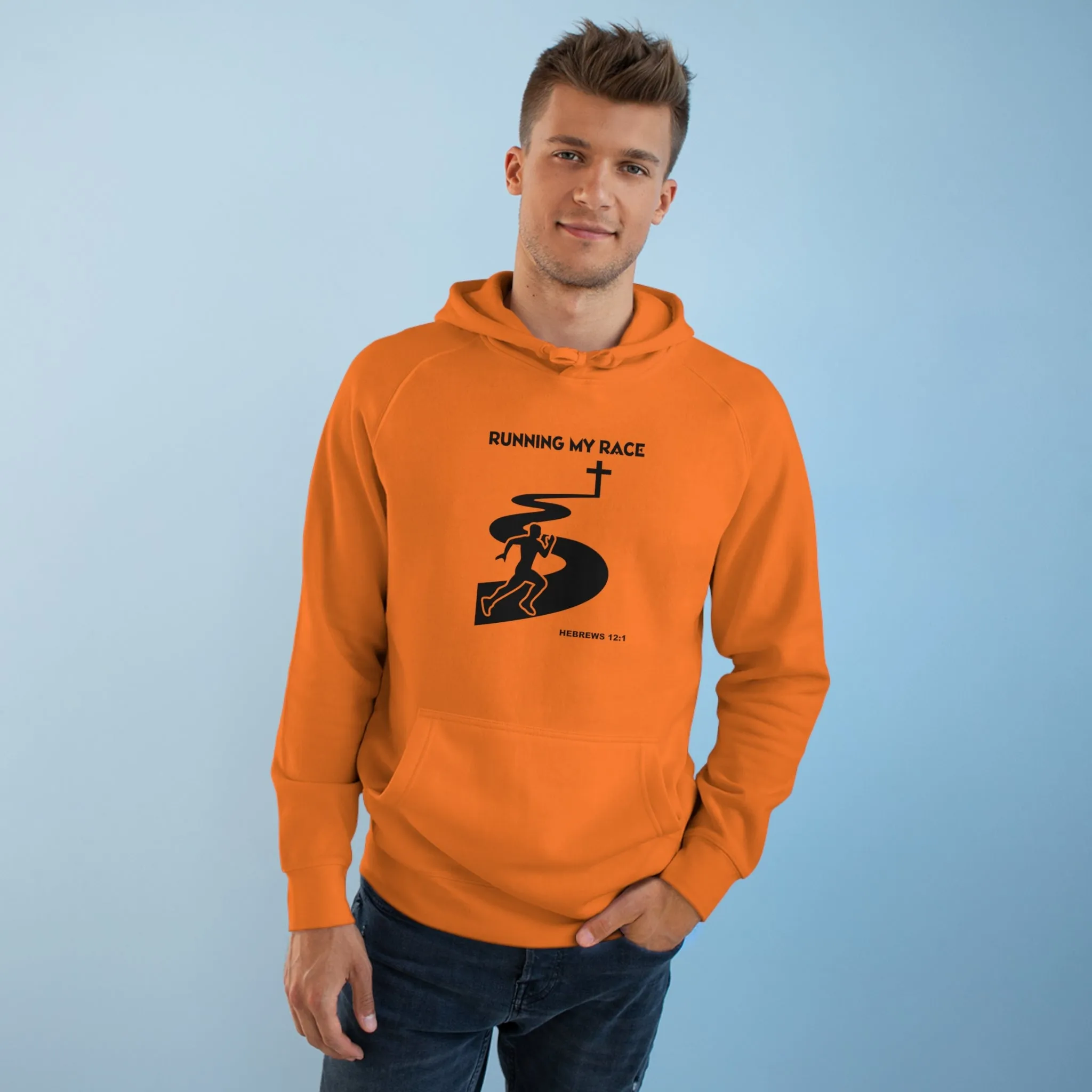 Running My Race Men's Unisex Supply Hoodie