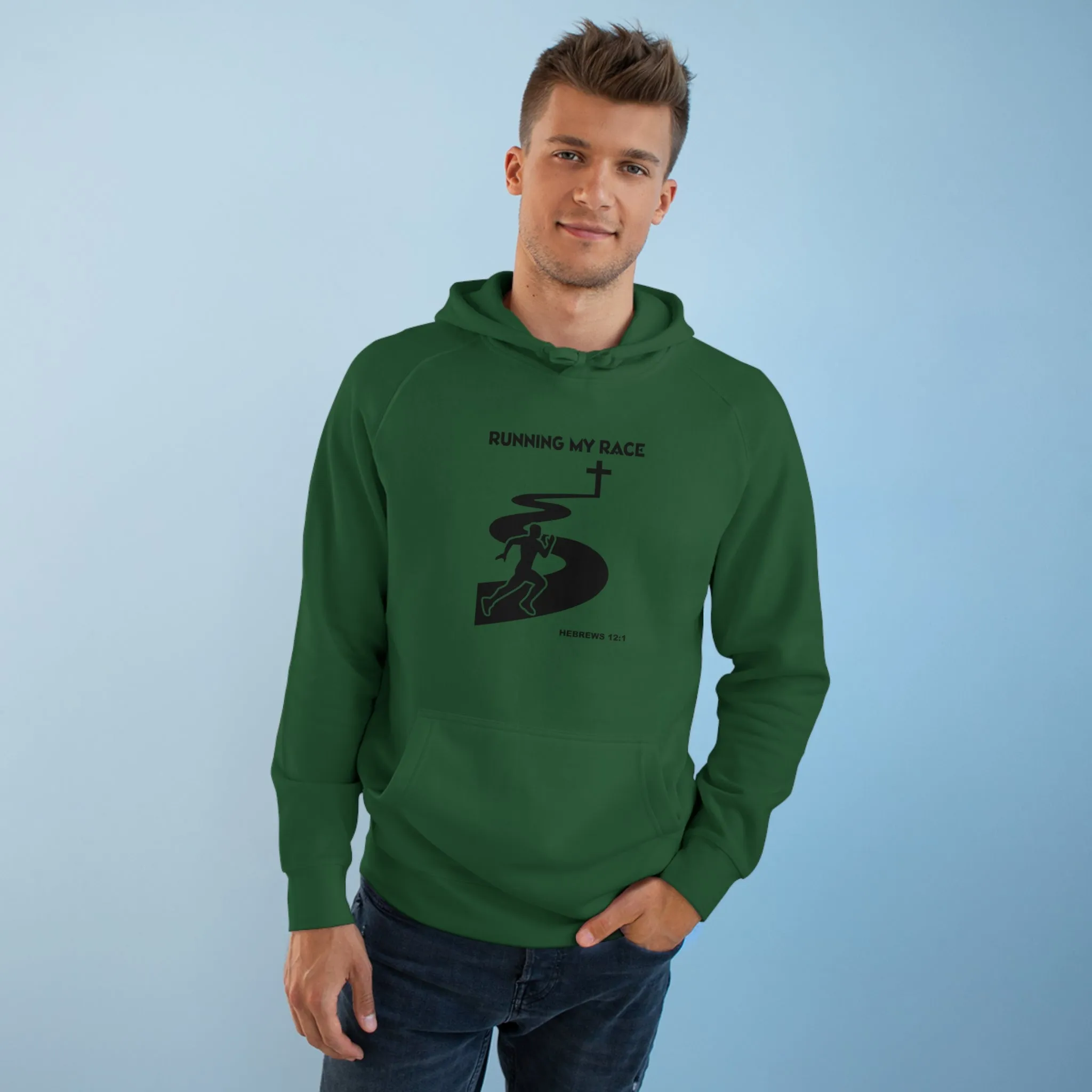 Running My Race Men's Unisex Supply Hoodie