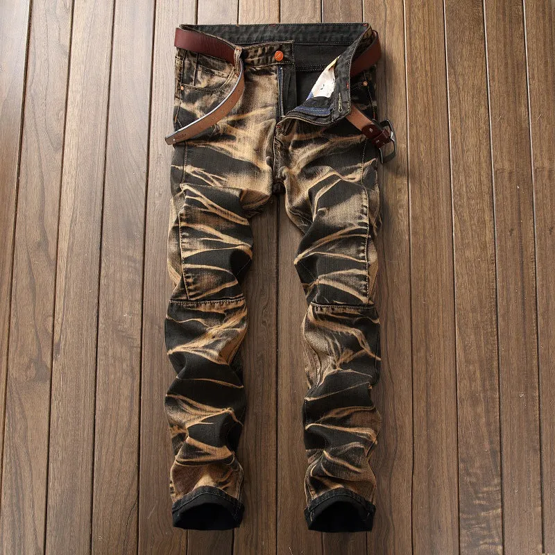 Rust Blue Denim Fashion Jeans