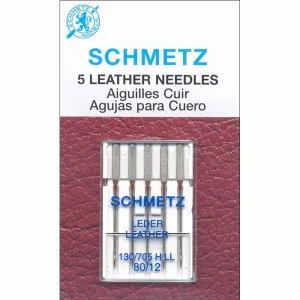 SCHMETZ 1784 Leather Needles Carded - 80/12 - 5 count