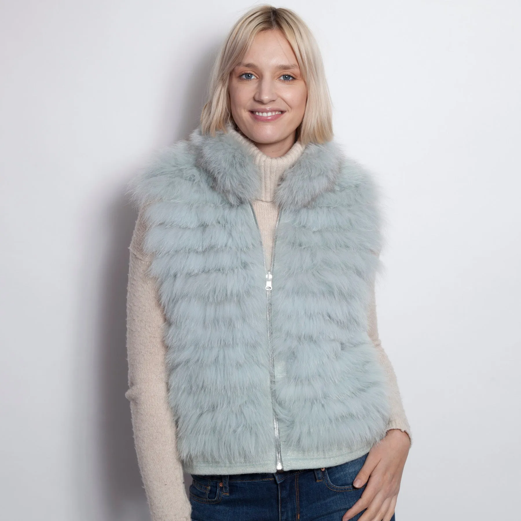 Sea Foam Shimmer Vest