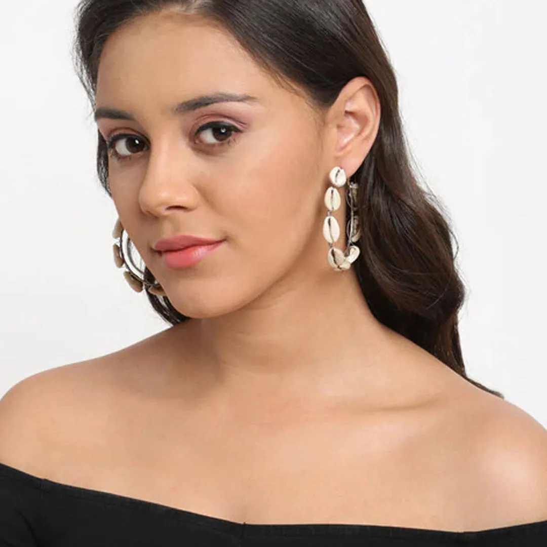 Sea Shell Hoop Earrings