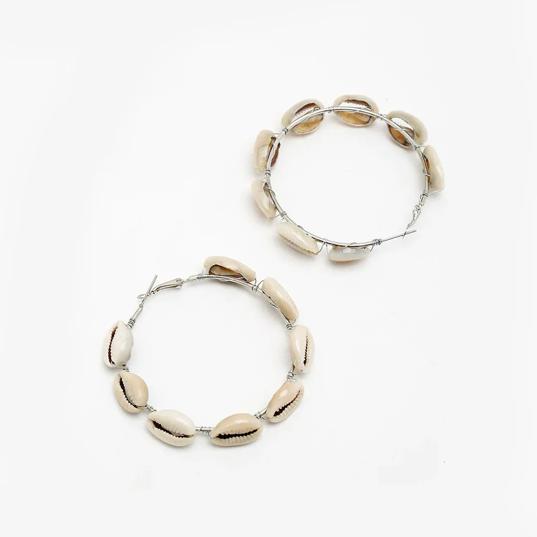 Sea Shell Hoop Earrings