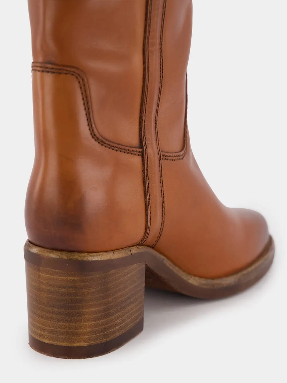 Seenia 70mm Leather Knee-High Boots