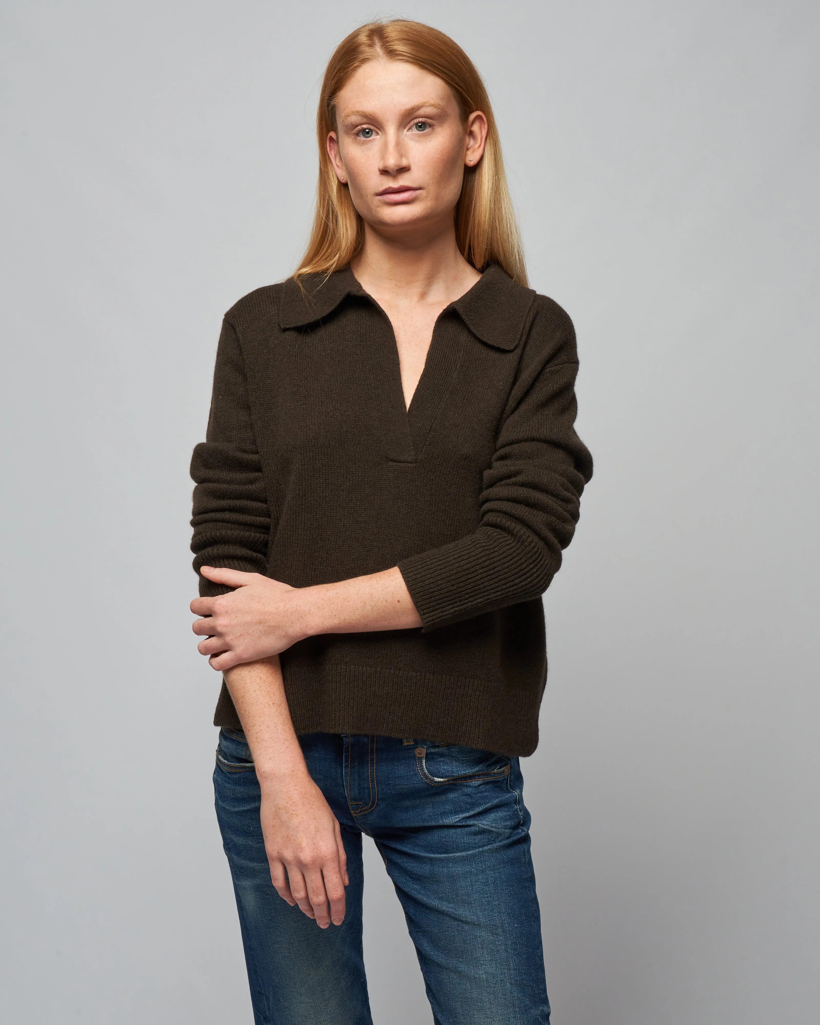 serena sweater - wood
