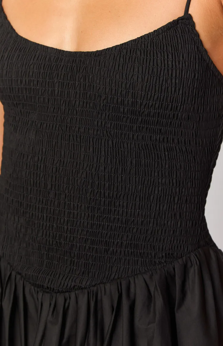 Sharmane Black Mini Dress