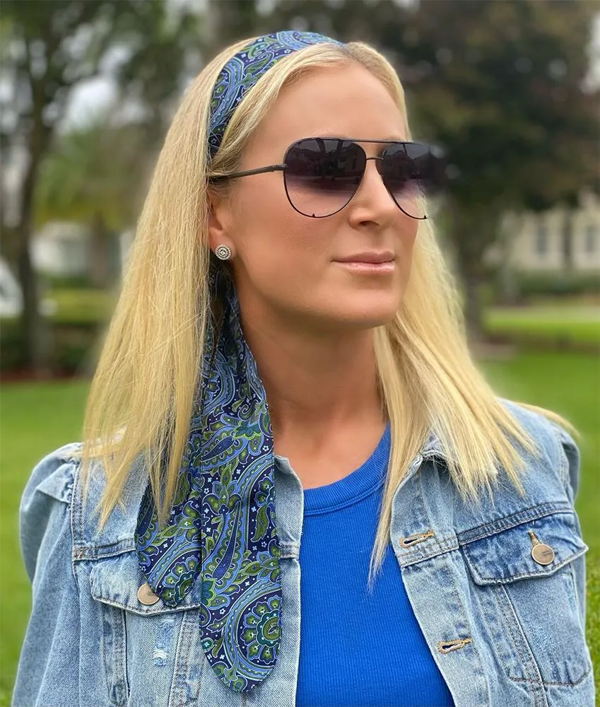 Slate River - Hair Scarf