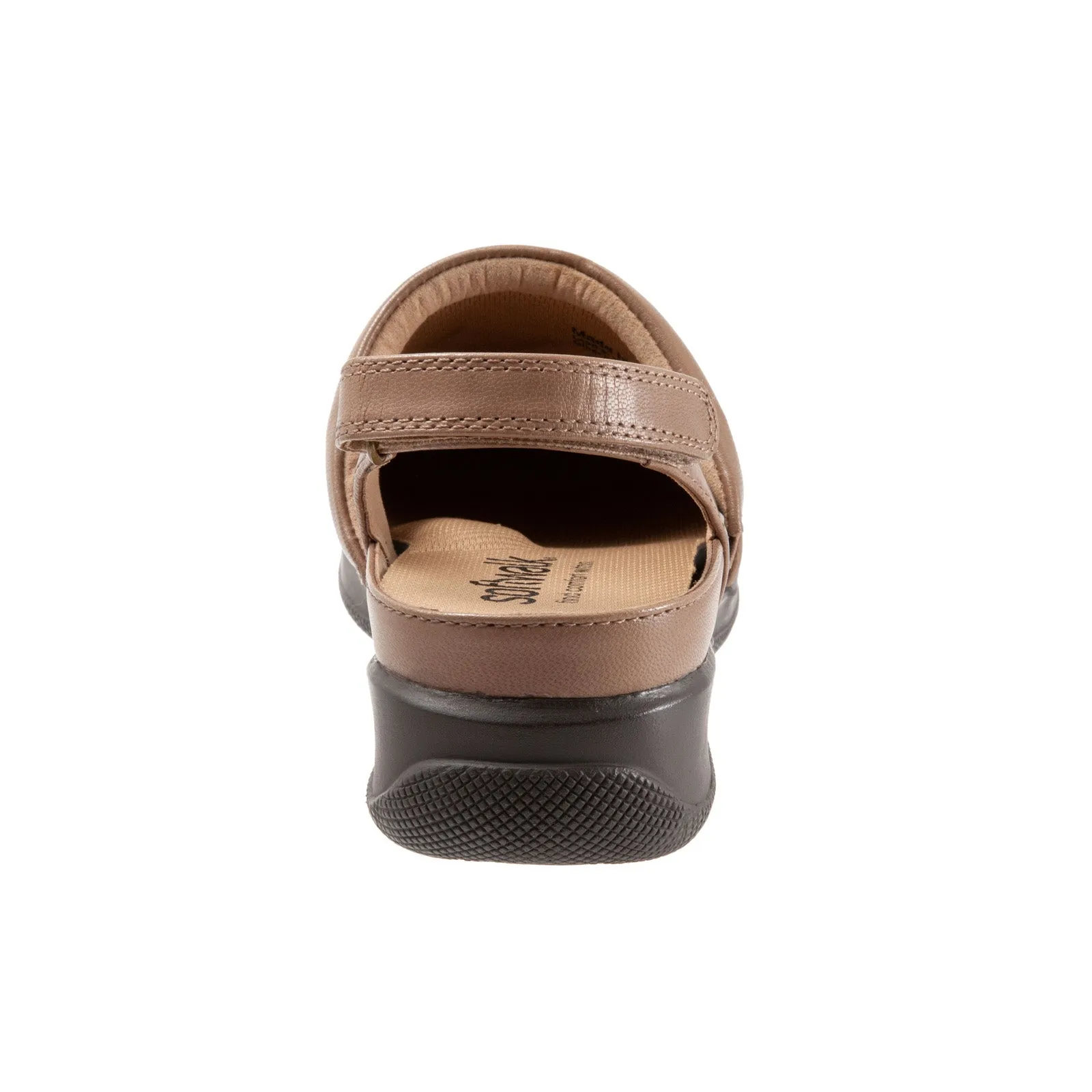 Softwalk Salina Woven S1365-063 Womens Brown Narrow Clog Flats Shoes