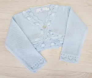Spanish baby blue ribbon bolero