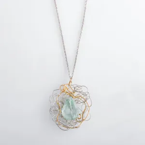 Spun Aquamarine Pendant