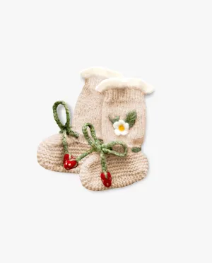 Strawberries Booties | Wheat