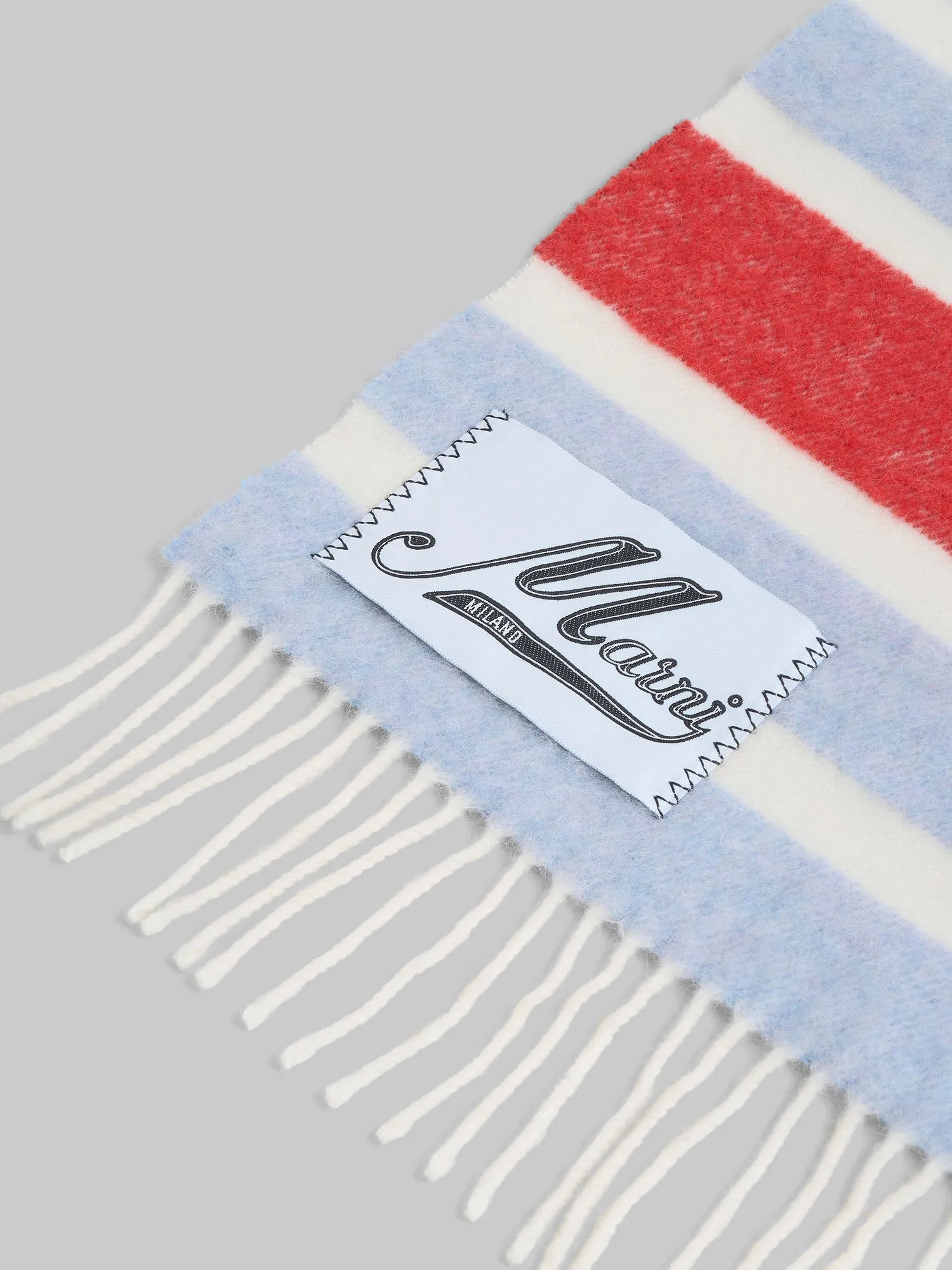 Striped Wool and Alpaca Throw
