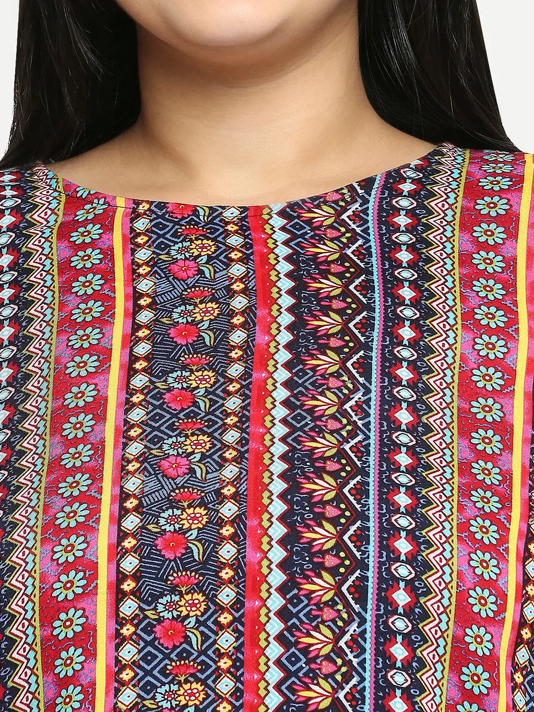 Style Quotient Women Multi  Floral Polyester Regular Smart Casual Top