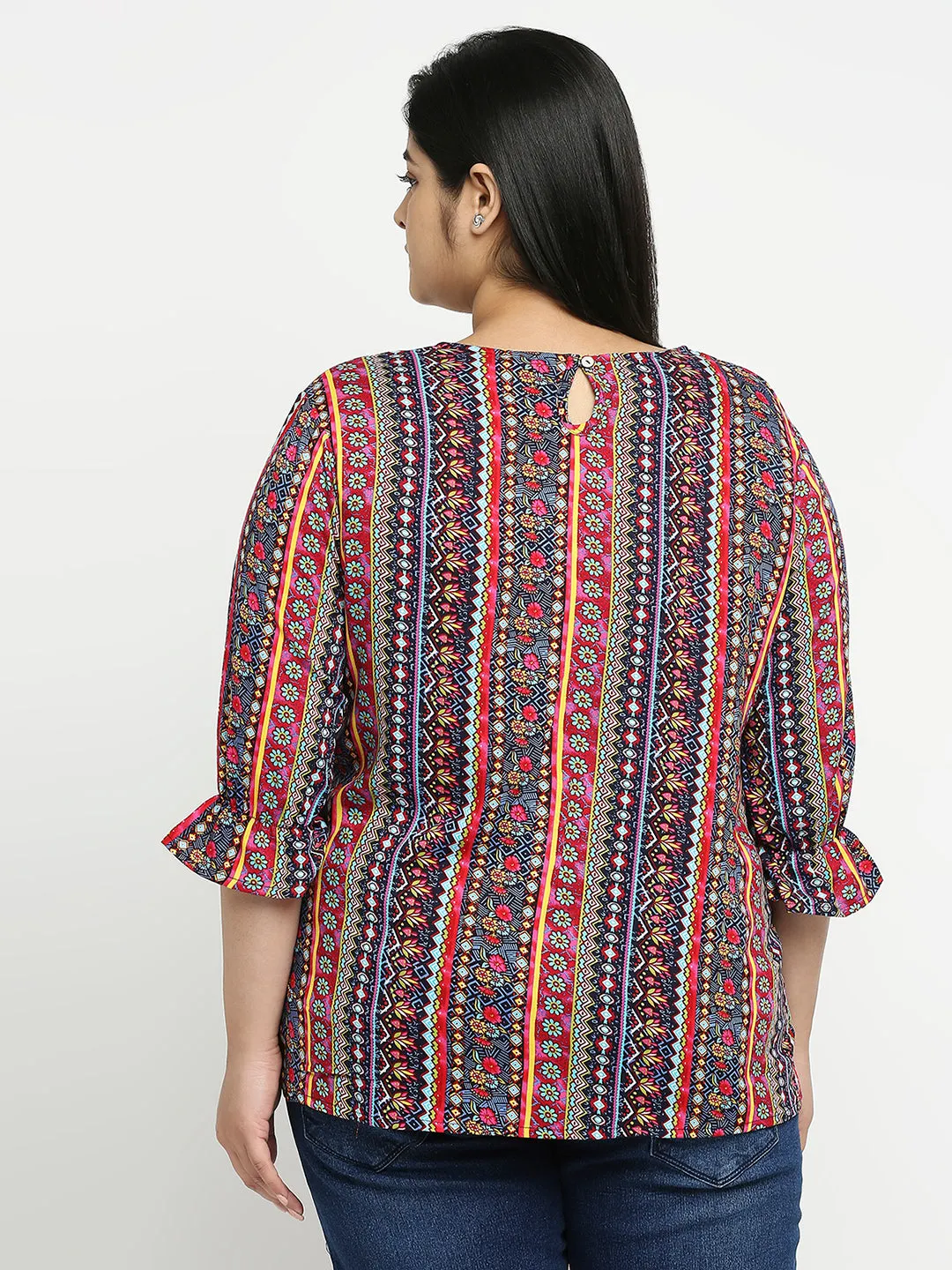 Style Quotient Women Multi  Floral Polyester Regular Smart Casual Top