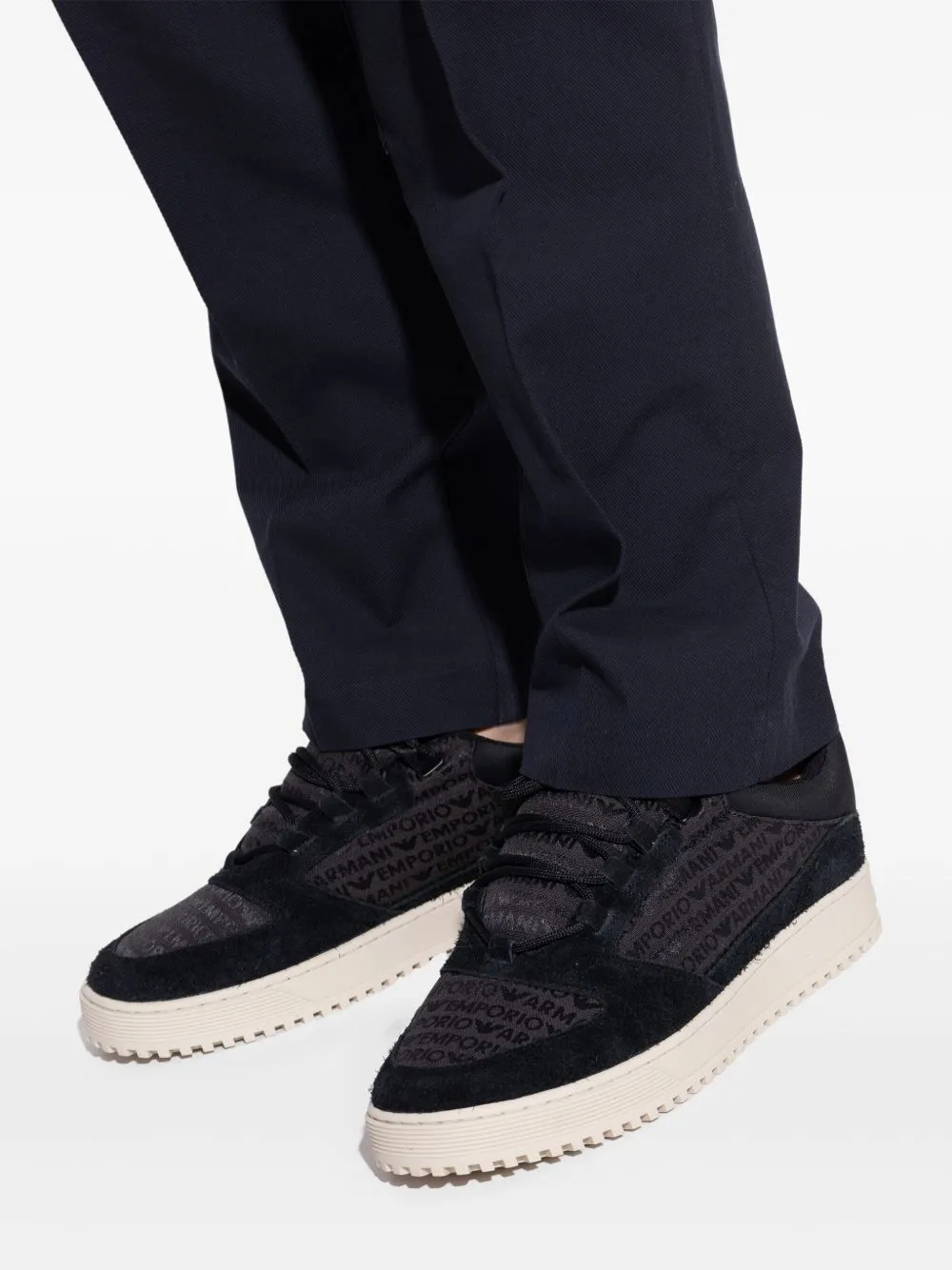 Suede leather sneakers