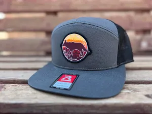Sunset Coyote Woven Patch Flat Bill