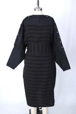 Takezo Japanese Woven Striped Dress