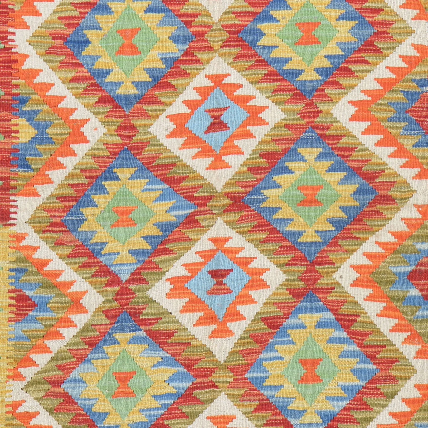 Tribal Flat-weave Kilim Handmade Wool Rug (Size 4.11 X 6.7) Cwral-8121
