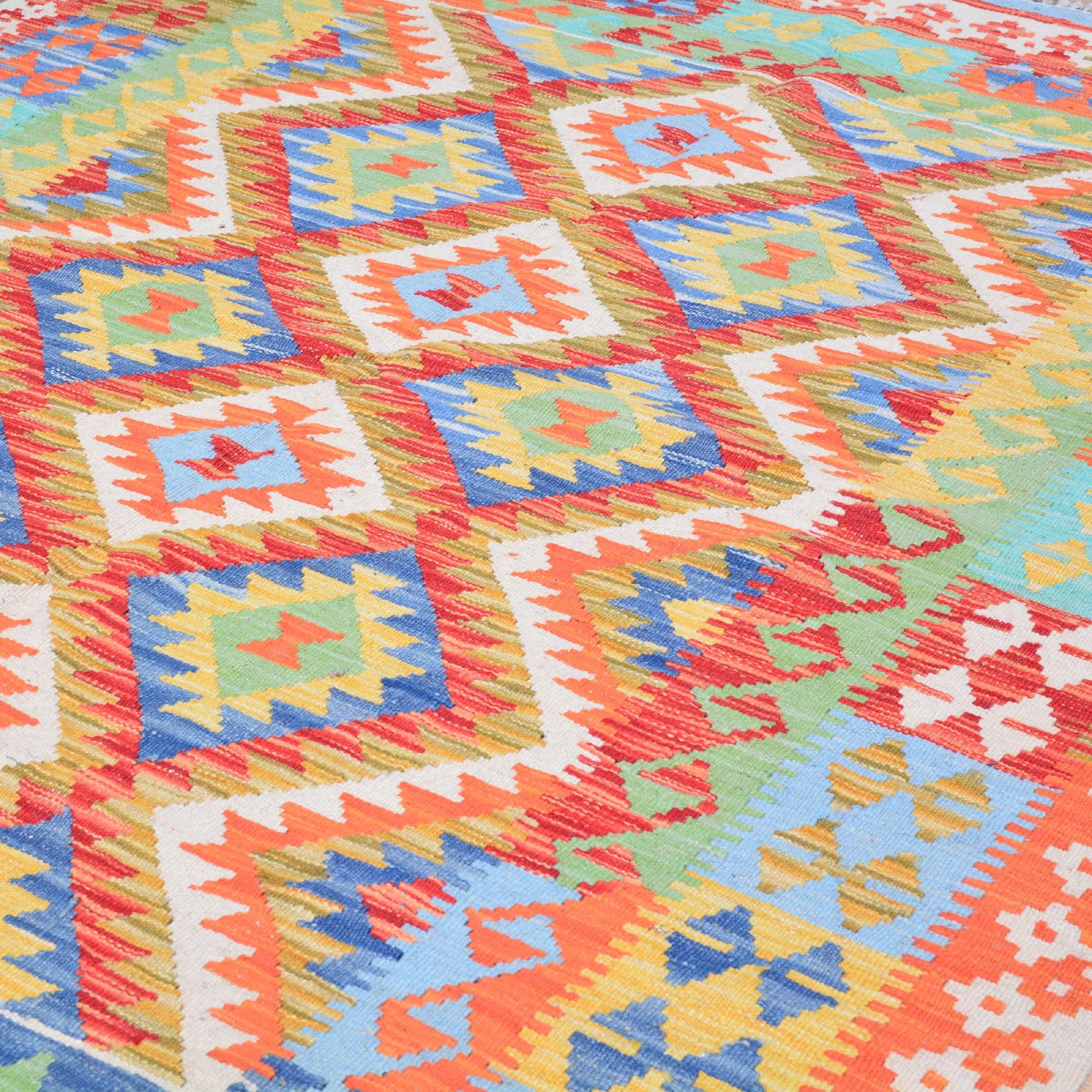 Tribal Flat-weave Kilim Handmade Wool Rug (Size 4.11 X 6.7) Cwral-8121