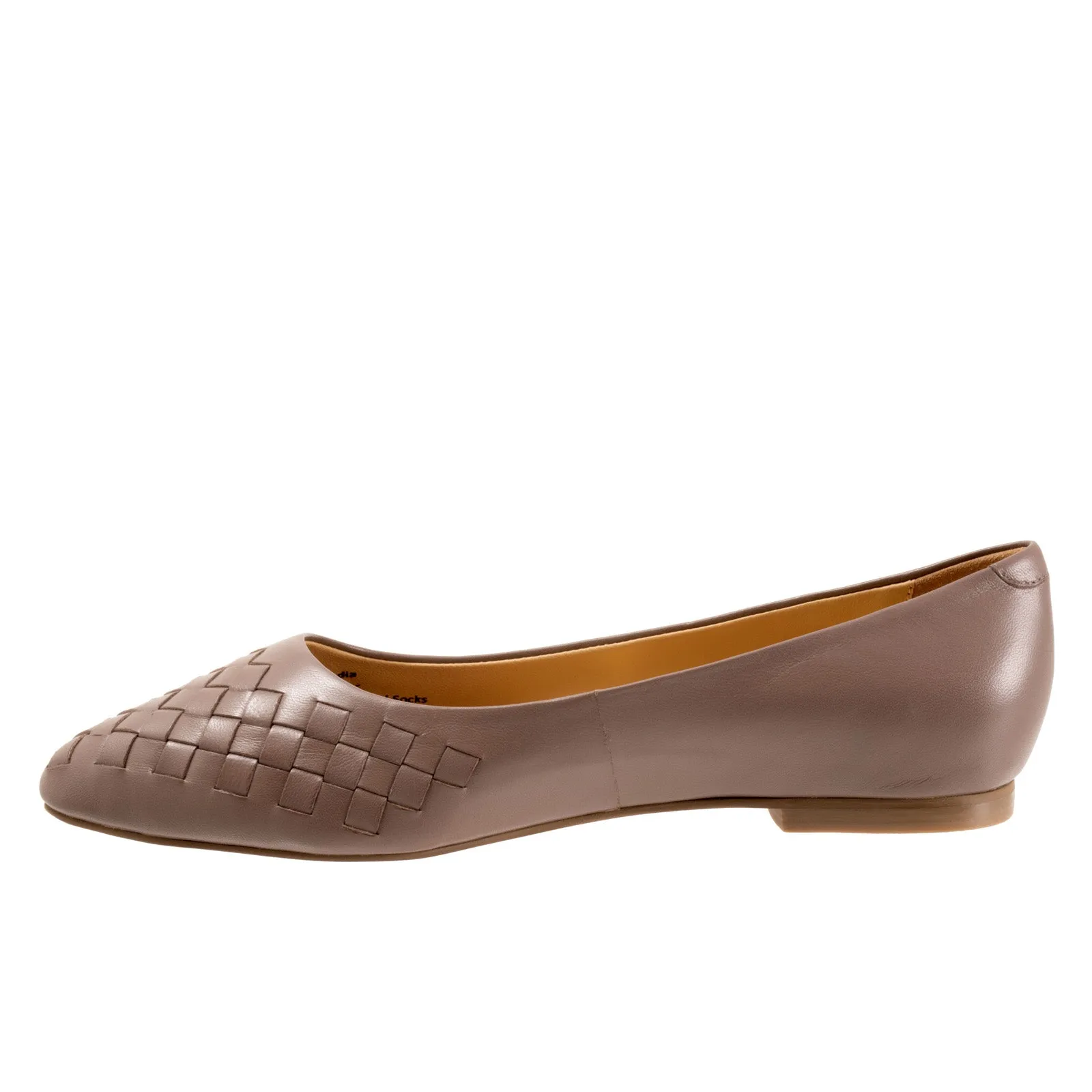 Trotters Estee Woven T1769-117 Womens Brown Extra Wide Loafer Flats Shoes