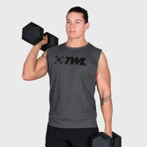 TWL - MEN'S EVERYDAY MUSCLE TANK - CHARCOAL MARL/BLACK