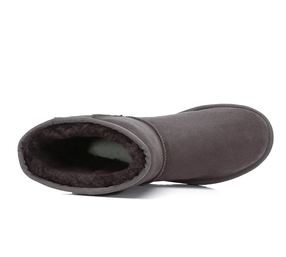 UGG Kids Boots Sheepskin Wool Short Classic Water Resistant Nonslip Boots