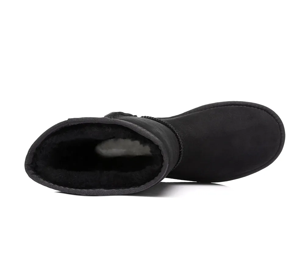 UGG Kids Boots Sheepskin Wool Short Classic Water Resistant Nonslip Boots