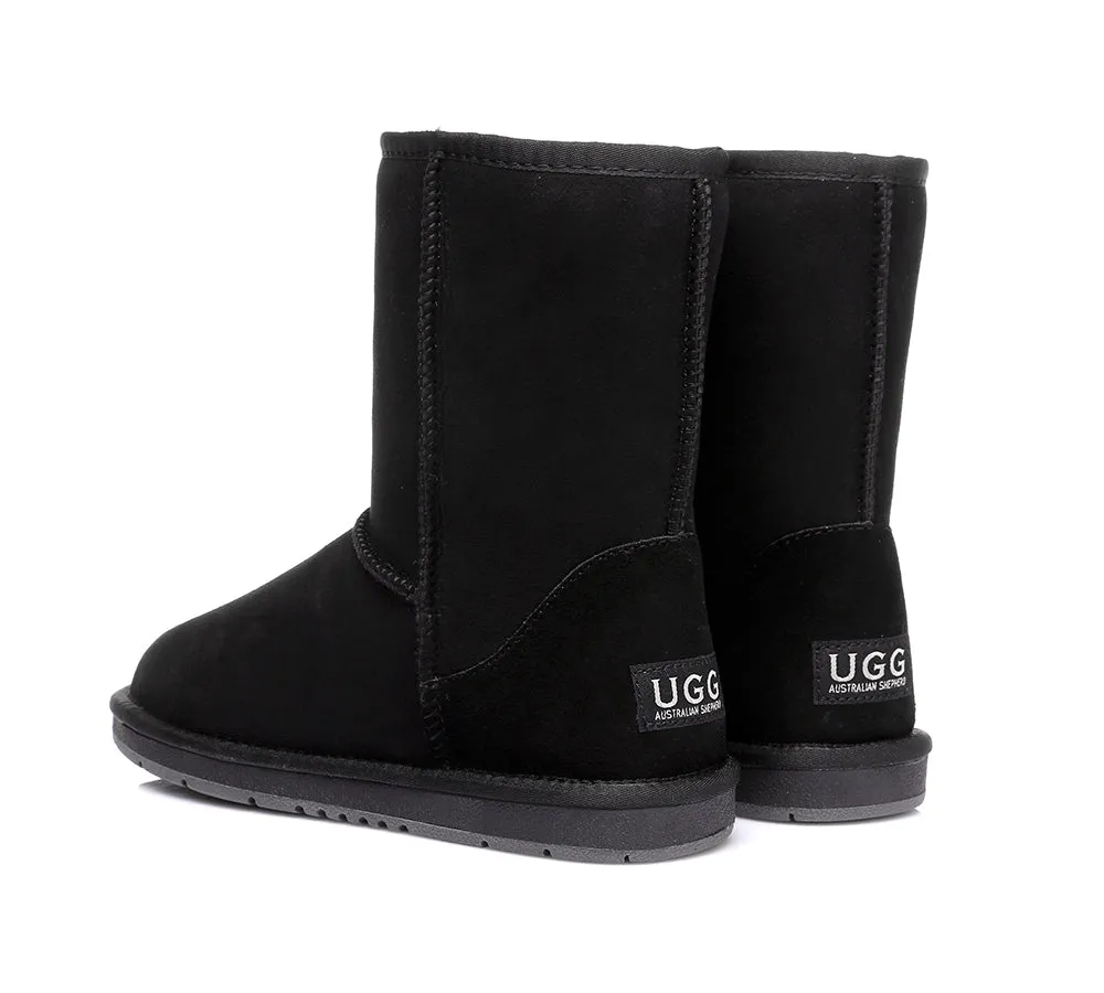 UGG Kids Boots Sheepskin Wool Short Classic Water Resistant Nonslip Boots