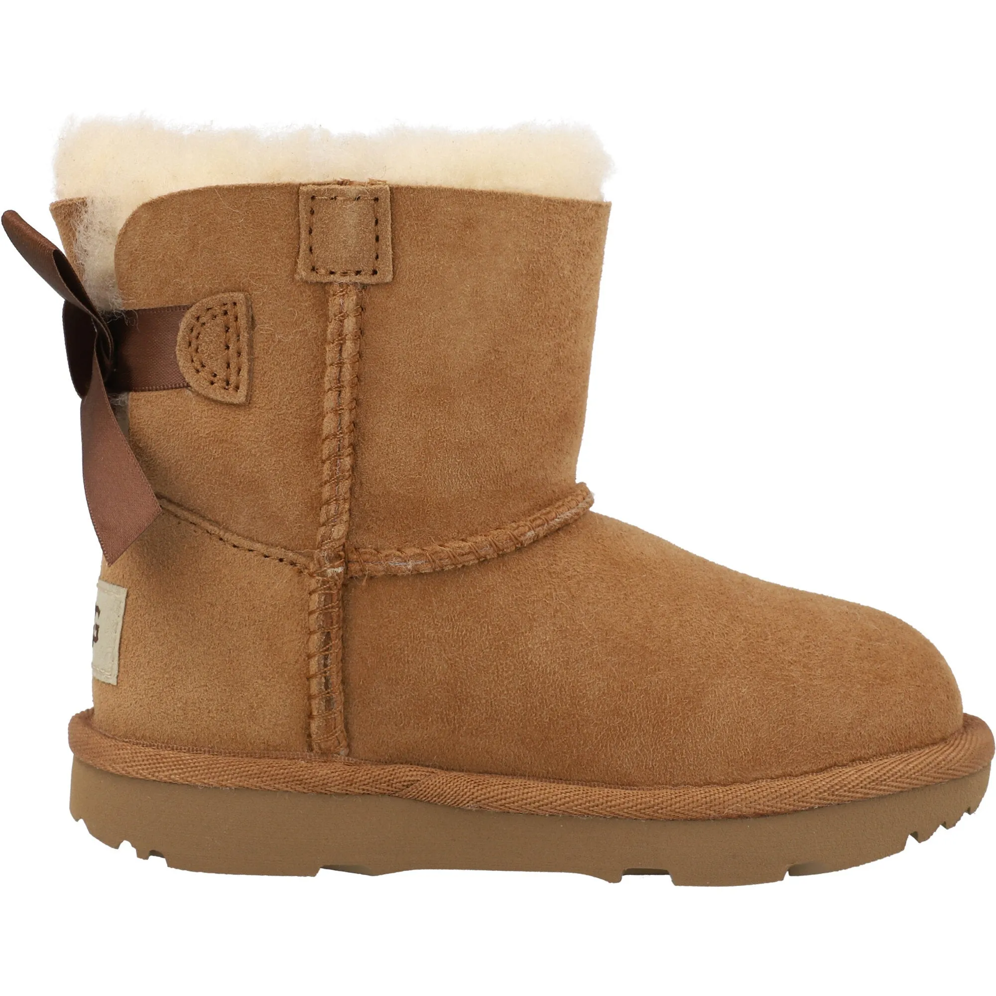 UGG Mini Bailey Bow II Chestnut Boots for Kids