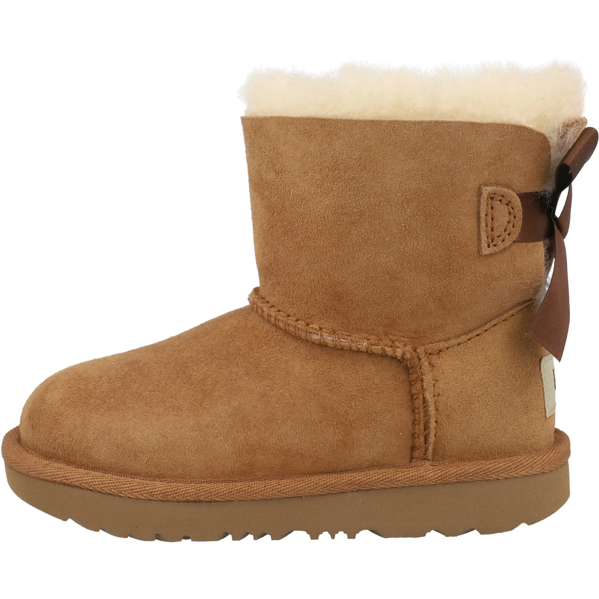 UGG Mini Bailey Bow II Chestnut Boots for Kids