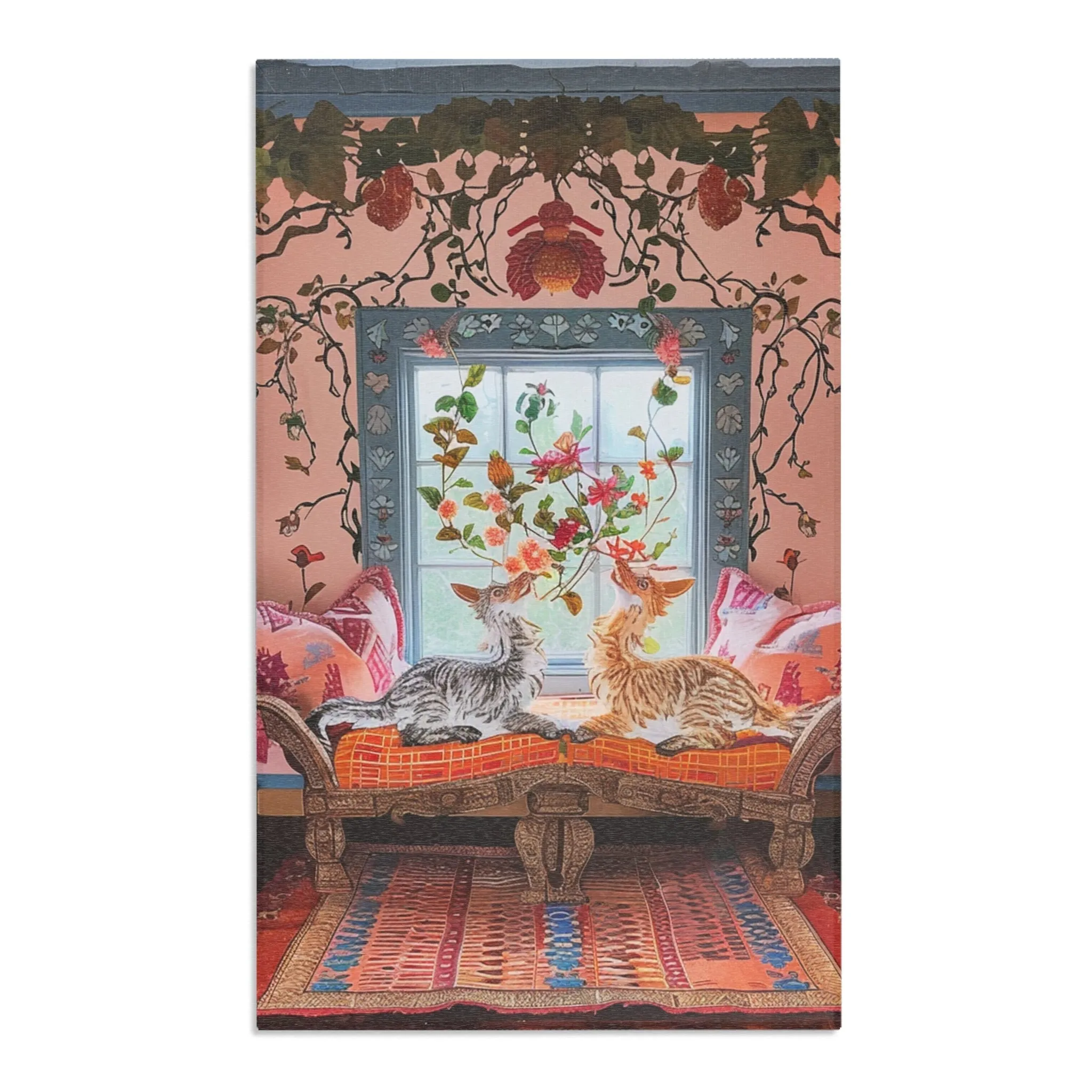 Vintage Bohemian Woven Rug