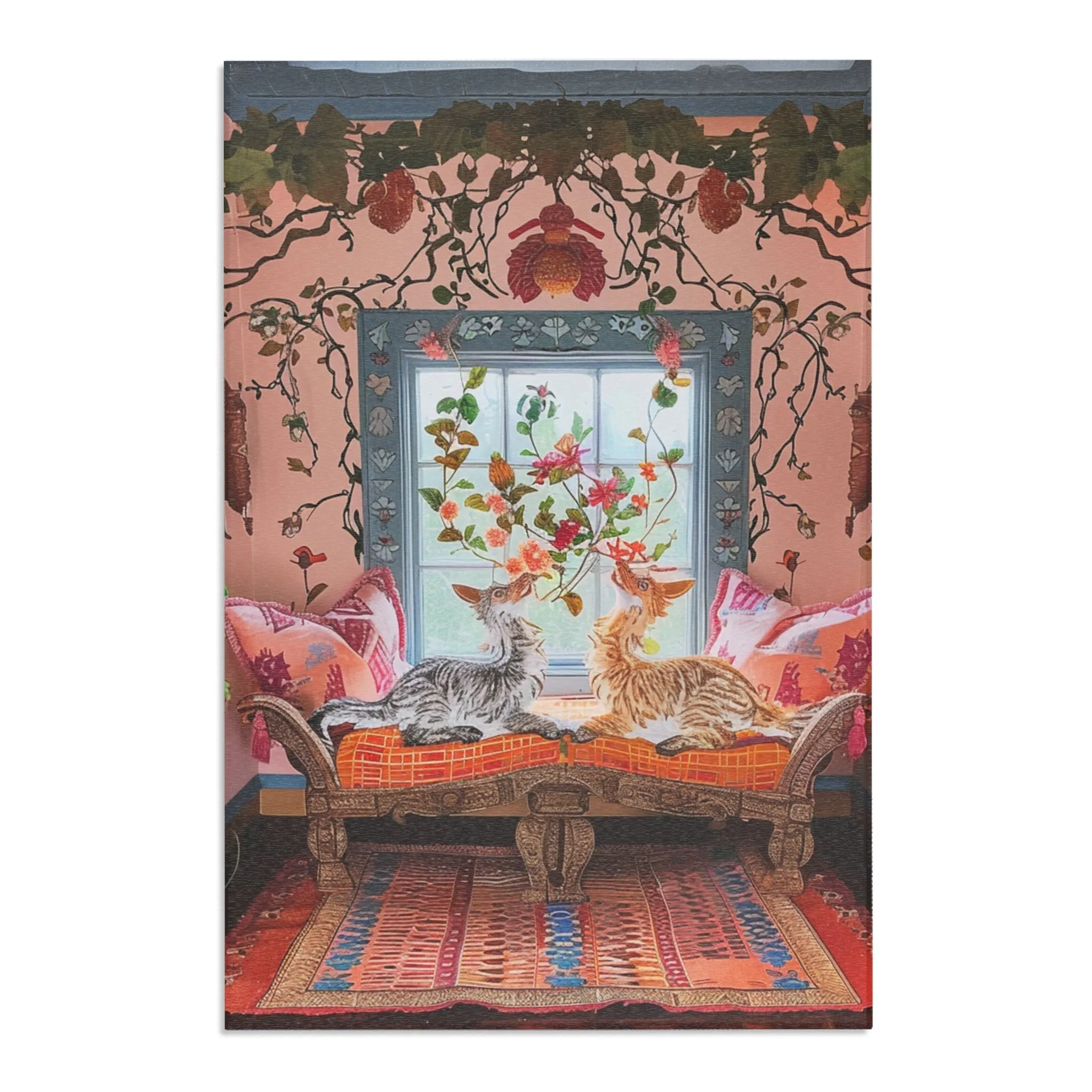 Vintage Bohemian Woven Rug
