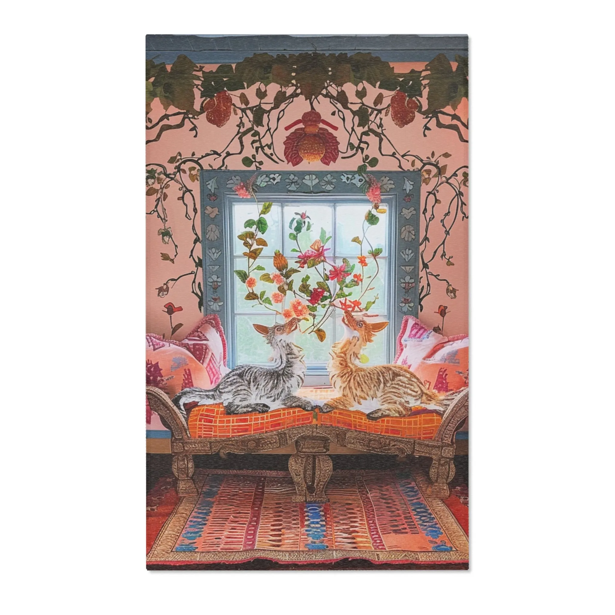 Vintage Bohemian Woven Rug