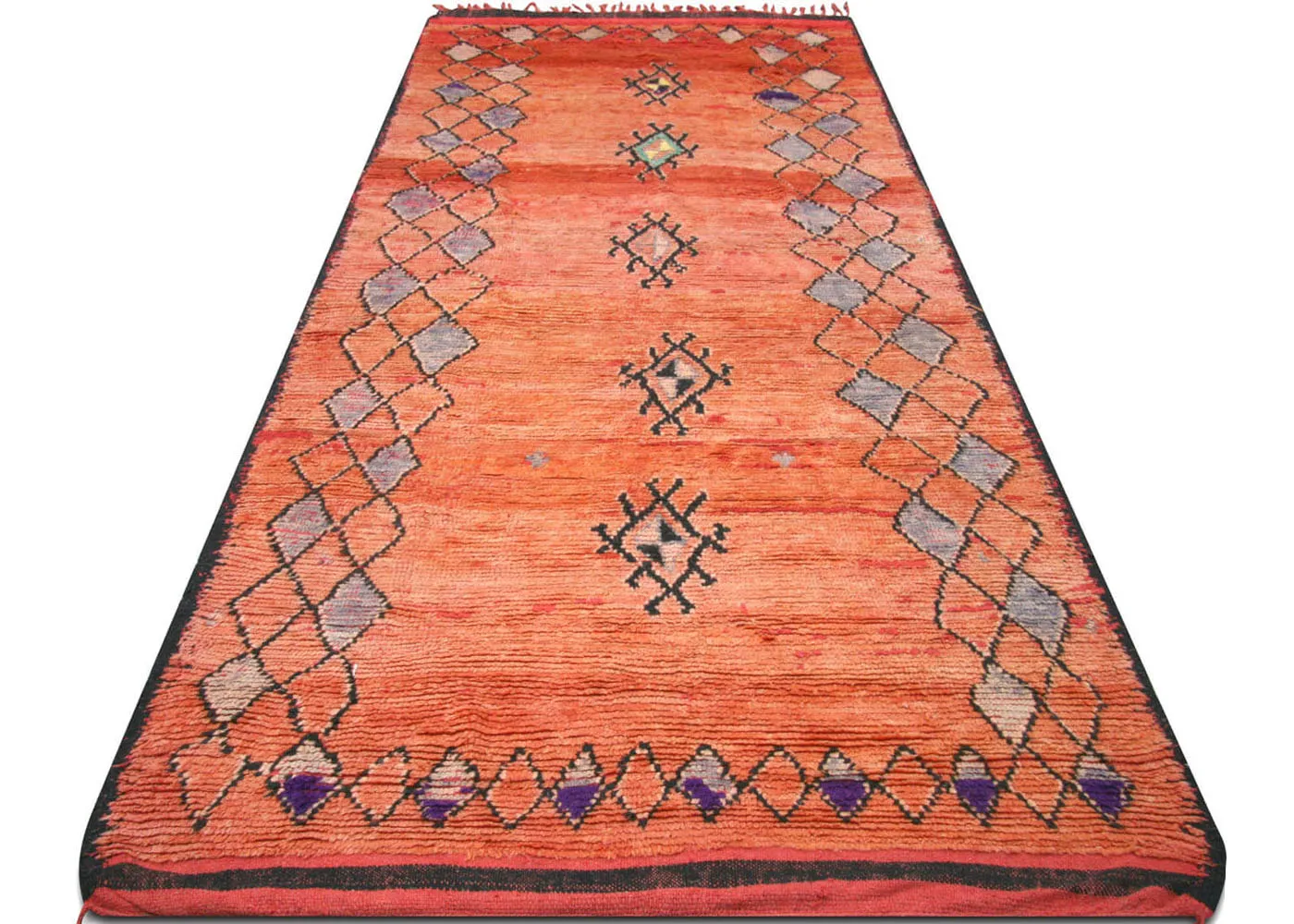 Vintage Moroccan Berber Rug - 5'7" x 11'2"