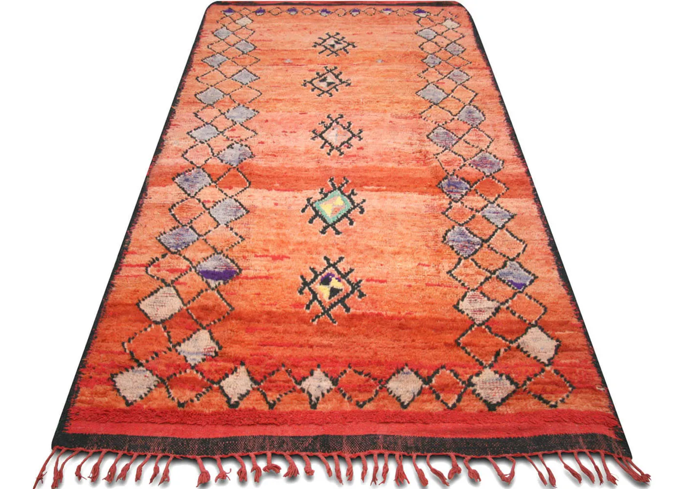 Vintage Moroccan Berber Rug - 5'7" x 11'2"