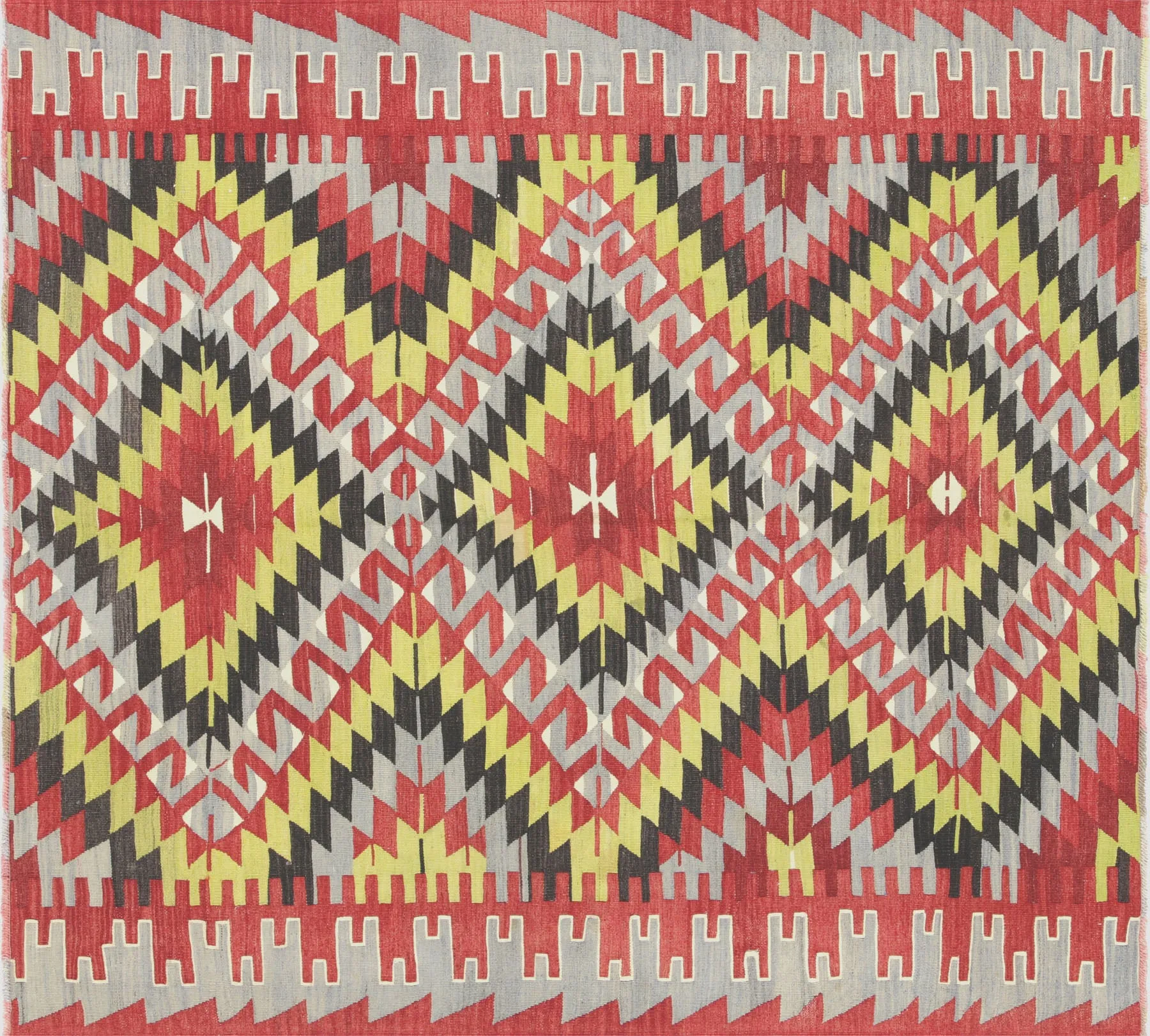 Vintage Turkish Kilim - 5'8" x 6'1"